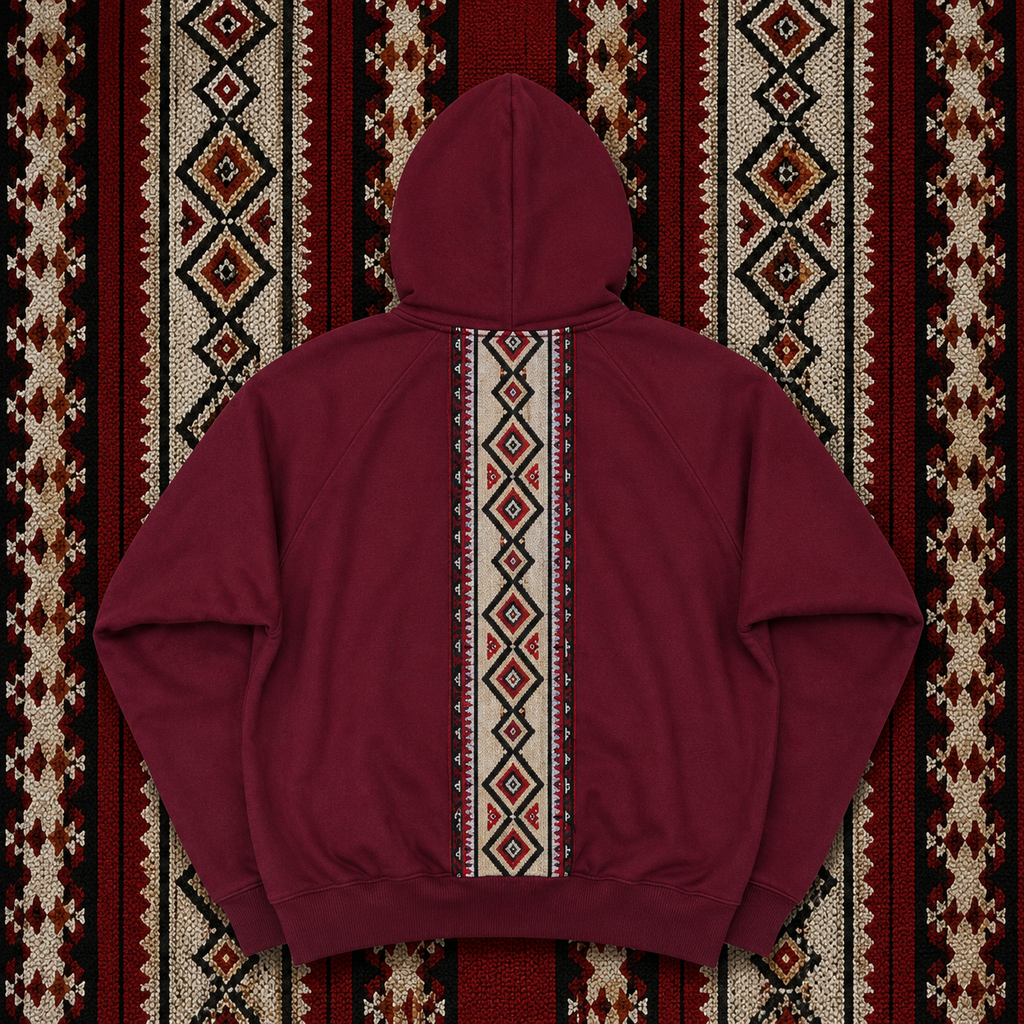 PALESTINE HOODIE (BURGUNDY)