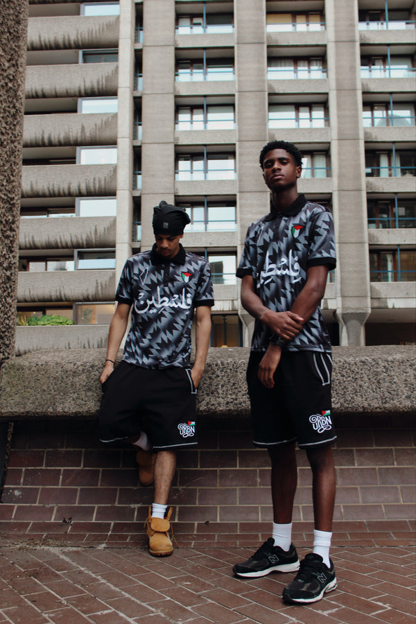 PALESTINE FOOTBALL JERSEY (BLACK)