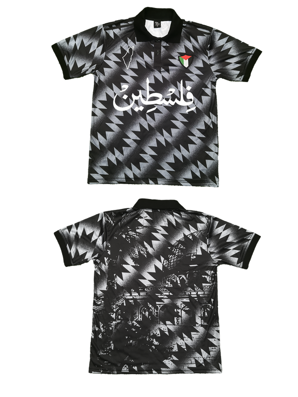 PALESTINE FOOTBALL JERSEY (BLACK)
